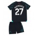 Tanie Strój piłkarski Manchester City Matheus Nunes #27 Koszulka Trzeciej dla dziecięce 2023-24 Krótkie Rękawy (+ szorty)